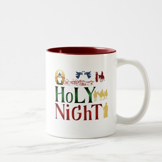 Christmas Mug Tweekleurige Koffiemok (Rechts)