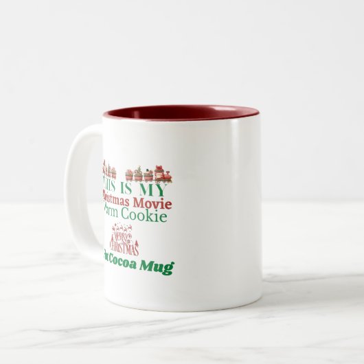 Christmas Mug Tweekleurige Koffiemok (Voorkant links)