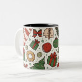 Christmas Mug Tweekleurige Koffiemok (Voorkant links)
