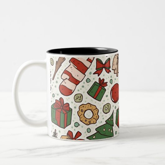 Christmas Mug Tweekleurige Koffiemok (Links)