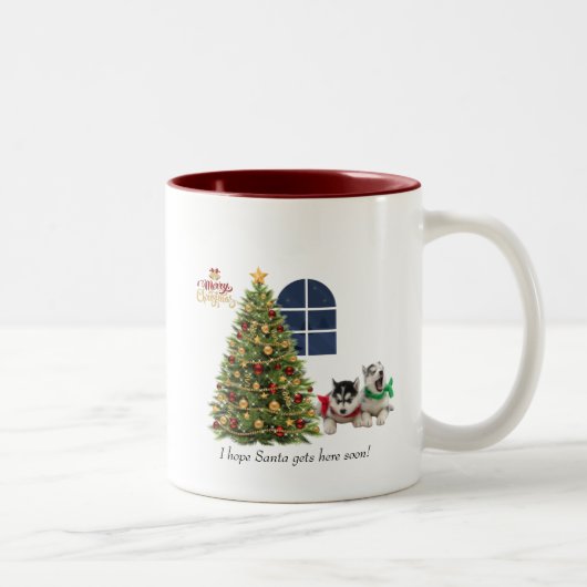 Christmas Mug Tweekleurige Koffiemok (Rechts)