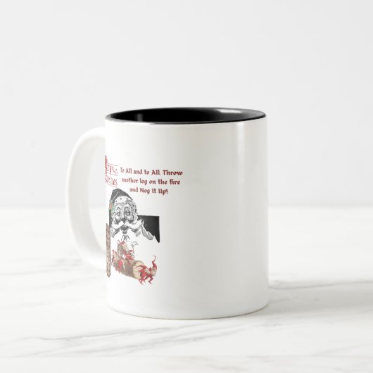 Christmas Mug Tweekleurige Koffiemok (Voorkant links)