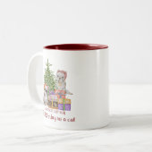 Christmas Mug Tweekleurige Koffiemok (Voorkant links)