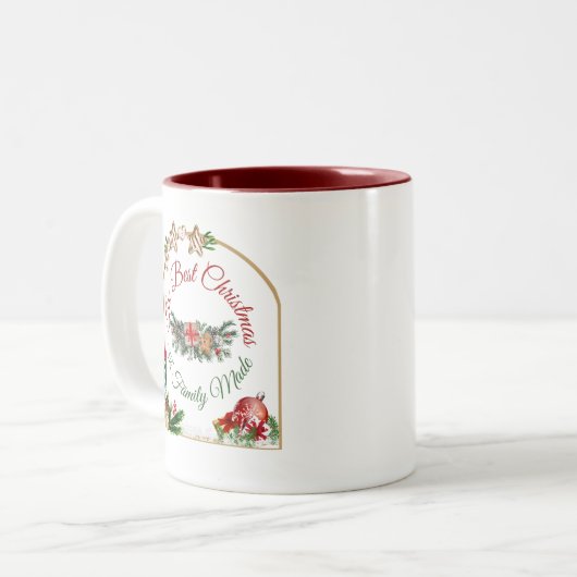 Christmas Mug Tweekleurige Koffiemok (Voorkant links)