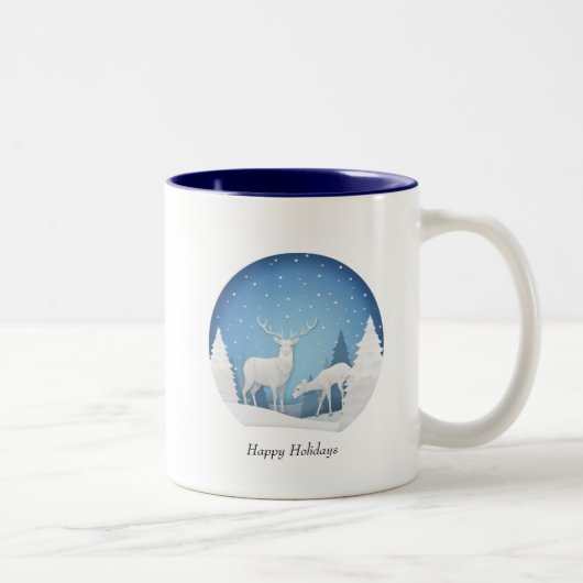 Christmas Mug Tweekleurige Koffiemok (Rechts)