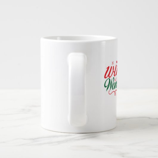 Christmas Mug – Warm Holiday Cocoa & Coffee Cup Grote Koffiekop (Achterkant)