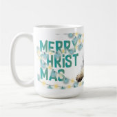 Christmas Mug with Decorative Lights Koffiemok (Links)