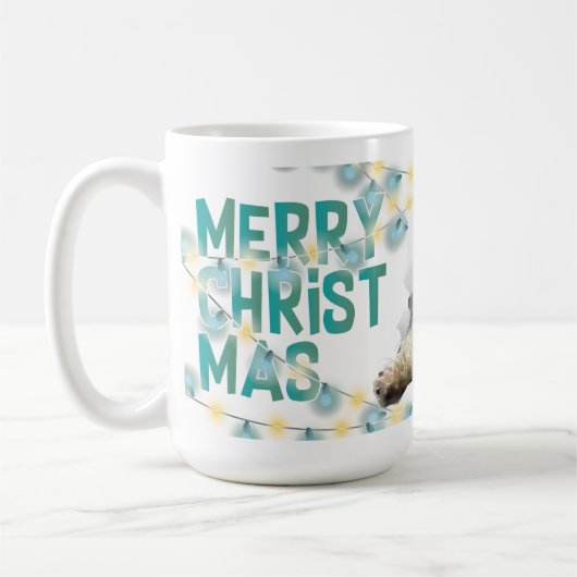 Christmas Mug with Decorative Lights Koffiemok (Links)