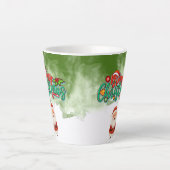Christmas Mug with Santa – Merry Christmas Latte Mok (Voorkant)
