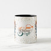 Christmas Mugs | Merry Christmas Mug | Christmas Tweekleurige Koffiemok (Center)