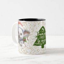 Christmas Mugs | Merry Christmas Mug | Christmas Tweekleurige Koffiemok