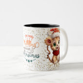Christmas Mugs | Merry Christmas Mug | Christmas Tweekleurige Koffiemok (Voorkant rechts)