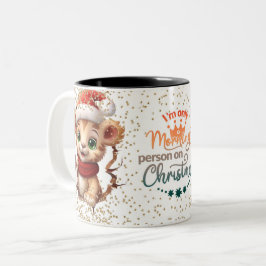 Christmas Mugs | Merry Christmas Mug | Christmas Tweekleurige Koffiemok