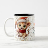 Christmas Mugs | Merry Christmas Mug | Christmas Tweekleurige Koffiemok (Links)
