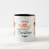 Christmas Mugs | Merry Christmas Mug | Christmas Tweekleurige Koffiemok (Center)