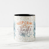 Christmas Mugs | Merry Christmas Mug | Christmas Tweekleurige Koffiemok (Center)