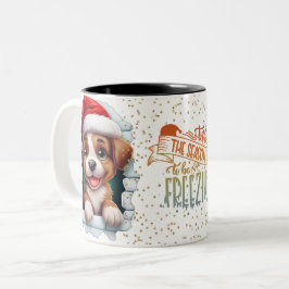 Christmas Mugs | Merry Christmas Mug | Christmas Tweekleurige Koffiemok