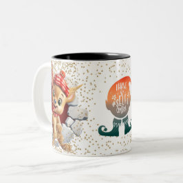 Christmas Mugs | Merry Christmas Mug | Christmas Tweekleurige Koffiemok