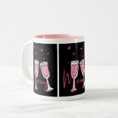 christmas mugs tweekleurige koffiemok (Voorkant links)