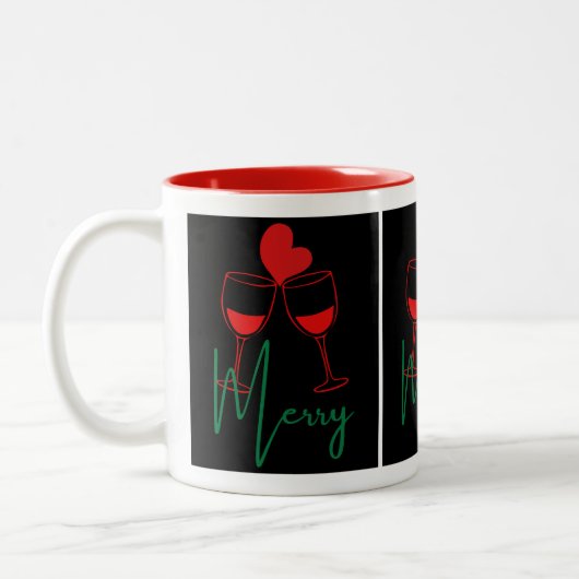 Christmas mugs tweekleurige koffiemok (Links)