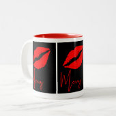 christmas mugs tweekleurige koffiemok (Voorkant links)