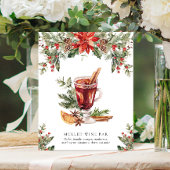 Christmas Mulled Wine Bar Signature Drink Sign Poster