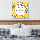 Christmas mulled wine spicy  canvas afdruk (Insitu (Slaapkamer))