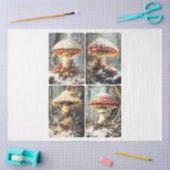 Christmas Mushroom Four Square Tissuepapier (Craft)