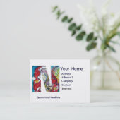 CHRISTMAS N BRIEF / SANTA CLAUS MET SAX VISITEKAARTJE (Staand voorkant)