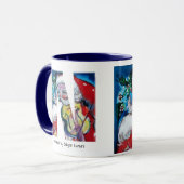 CHRISTMAS N BRIEF / SANTA MET VIOLIN MONOGRAM MOK (Voorkant links)