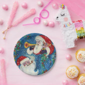 CHRISTMAS NACHT / DRIE SANTA PAPIEREN BORDJE (Feest)