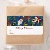 CHRISTMAS NACHT / SANTA CLAUS MET TOYS ETIKET (Insitu)