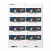 CHRISTMAS NACHT / SANTA CLAUS MET TOYS ETIKET (Full Sheet)