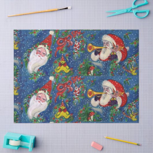 CHRISTMAS NACHT / SANTA CLAUS MET TOYS TISSUEPAPIER (Craft)
