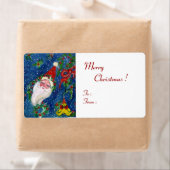 CHRISTMAS NACHT / SANTA MET TOYS EN RODE BOW ETIKET (Insitu)