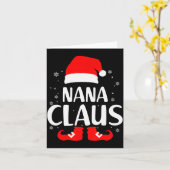 Christmas Nana Claus Leopard Family Matching Pajam Kaart (Gele Bloem)