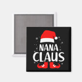 Christmas Nana Claus Leopard Family Matching Pajam Magneet (Voorkant / Achterkant)