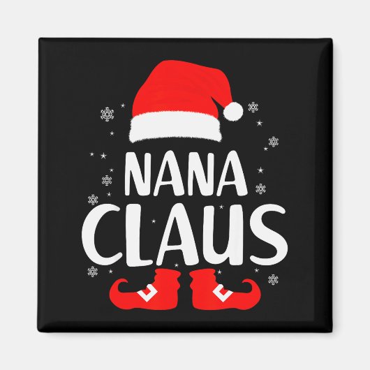 Christmas Nana Claus Leopard Family Matching Pajam Magneet (Voorkant)