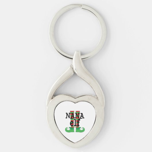 Christmas Nana Elf Sleutelhanger (Voorkant)