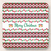 Christmas Napkins Bier Onderzetter (Voorkant)