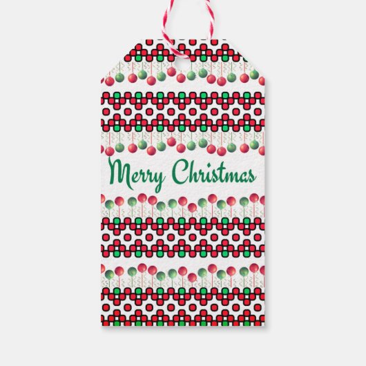 Christmas Napkins Cadeaulabel (Achterkant)