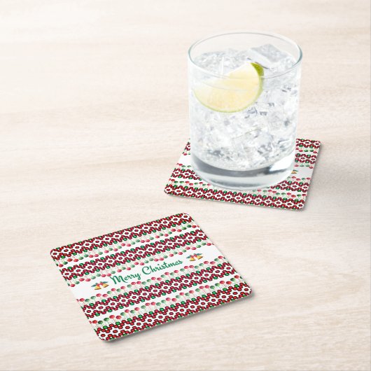 Christmas Napkins Kartonnen Onderzetters (Insitu)