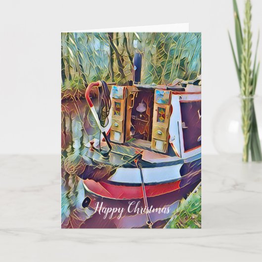 CHRISTMAS NARROWBOATS KAART (Voorkant)