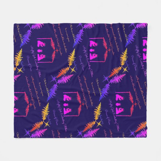 Christmas Nativity Blanket Throw Fleece Deken (Voorkant (Horizontaal))