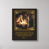 Christmas Nativity Holy Family Religious  Canvas Afdruk (Voorkant)