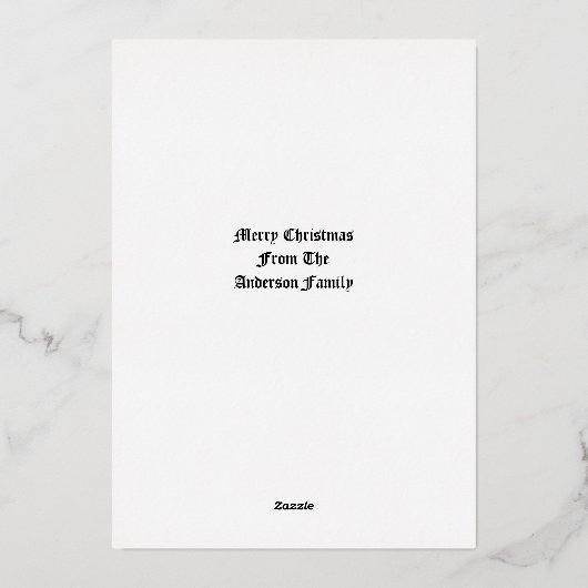 Christmas Nativity in Retro Art Nouveau Woodcut Folie Feestdagenkaart (Achterkant)