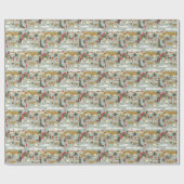 Christmas Nativity Plus Wise Men Cadeaupapier (Vlak)