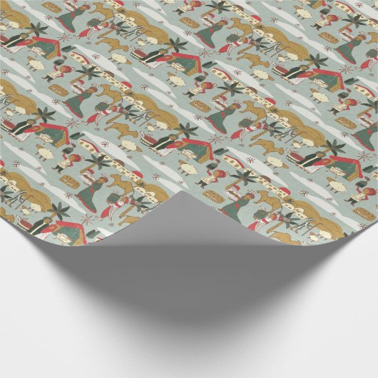 Christmas Nativity Plus Wise Men Cadeaupapier