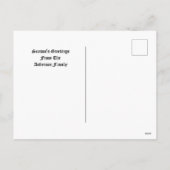 Christmas Nativity Retro Medieval Woodcut Feestdagenkaart (Achterkant)