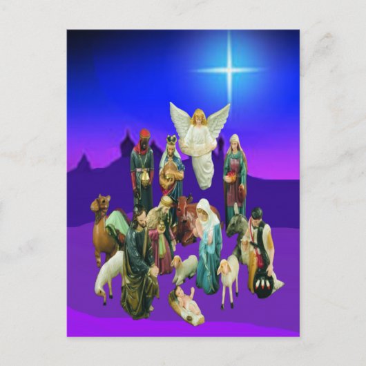 Christmas Nativity Scene Briefkaart (Voorkant)